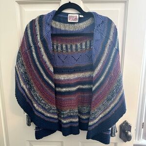 Rosie Neira Multicolor Striped Knit Cardigan – Size Small